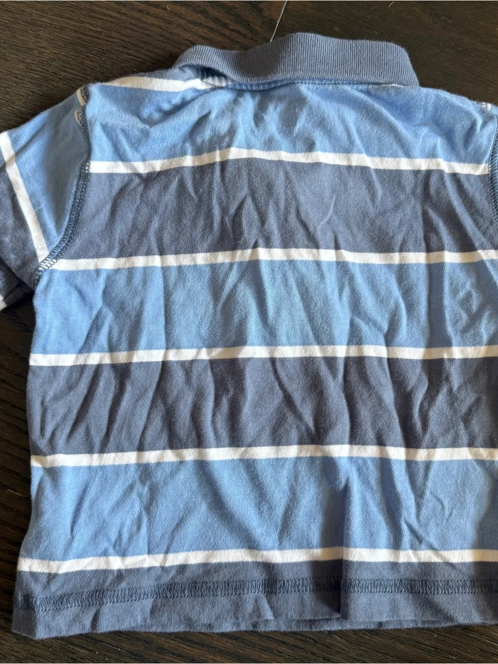 Blue Striped Polo Shirt- Baby Gap